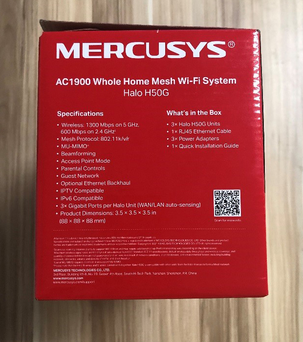 MERCUSYS Mesh WiFi - Halo H50G Unboxing