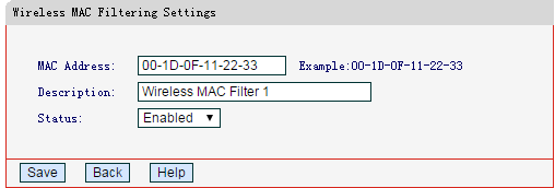 how to check mac address filter on moderm