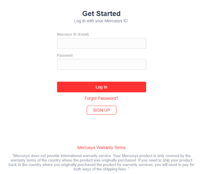 The web screen shows the button for SIGN UP.