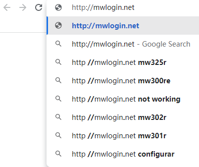 Enter the web management address in the address bar