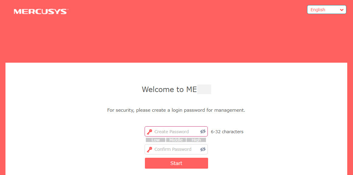 The Login interface.