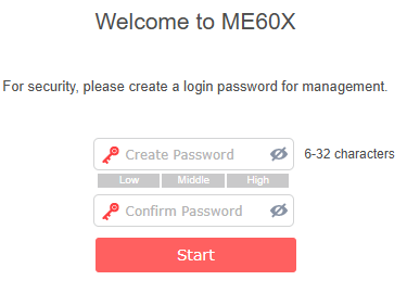 The Login interface of MERCUSYS Range Extender.