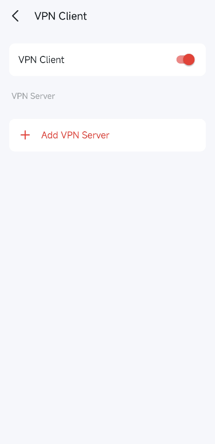Display the VPN Client page.