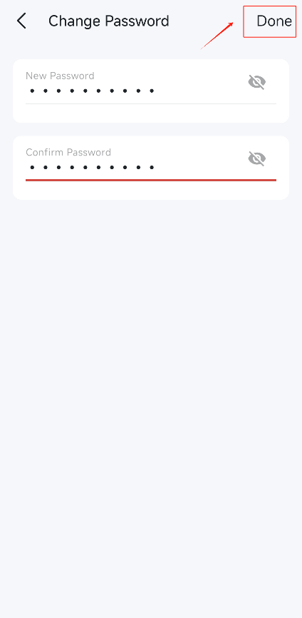 Create the new password of your MERCUSYS ID.