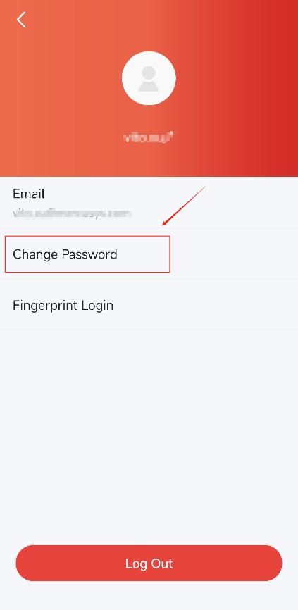 Display the MERCUSYS account page on the App.
