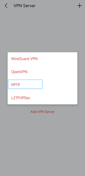 Display the supported VPN type on Halo.